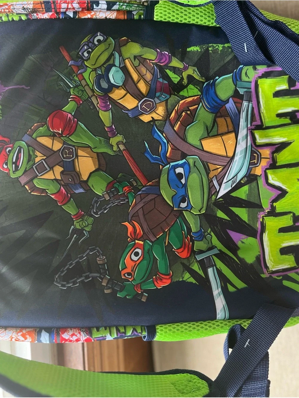 Teenage Mutant Ninja Turtles Kids Backpack - Bright Green Character Pack